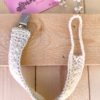 cream colored pacifier tether strap