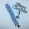 Key chain Wristlet - pale blue