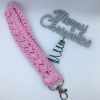 Key chain Wristlet - pink