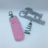 Lip Balm Holder Keychain - pink
