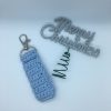 Lip Balm Holder Keychain - pale blue